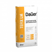 Кладочная смесь теплоизоляционный ГОСТ Р 58272, Класс L DAUER TEFIX LM с доставкой от официального дилера завода