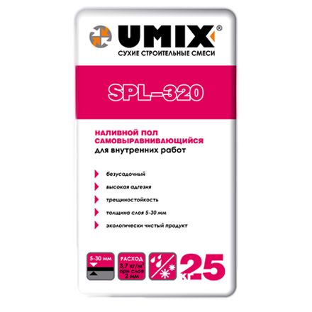 Наливной пол самовыравнивающийся SPL-320 UMIX по низкой цене