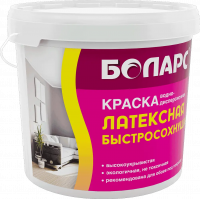 Краска водно-дисперсионная латексная быстросохнущая (ВД-АК 206) 40 кг БОЛАРС с доставкой от официального дилера завода
