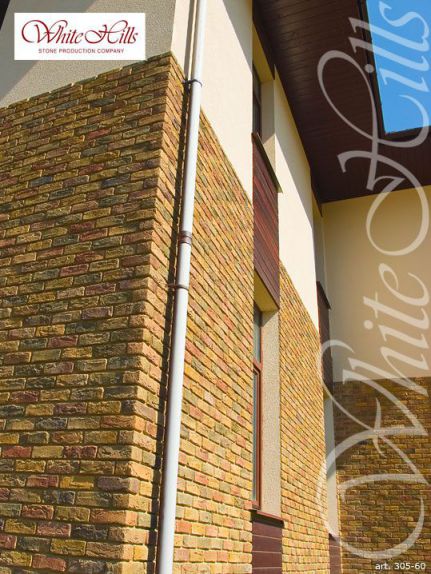 Декоративный облицовочный кирпич Бремен Брик 305-60 углы White Hills по низкой цене