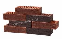 Кирпич лицевой керамический одинарный МИКС антик-кортен руст М150 Воротынский кирпич с доставкой от официального дилера завода