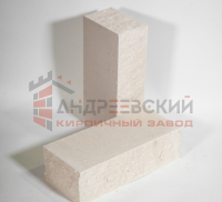 Кирпич гиперпрессованный угловой Плоский скол Белый 1.4 NF Андреевский с доставкой от официального дилера завода