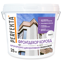 Штукатурка декоративная акриловая Фронтдекор Короед база С, 25 кг Перфекта с доставкой от официального дилера завода
