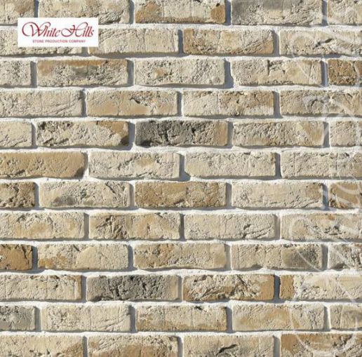 Декоративный облицовочный кирпич Лондон Брик 304-10 плоскость White Hills по низкой цене