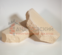 Кирпич гиперпрессованный двухугловой Скала Слоновая кость 1.4 NF Андреевский с доставкой от официального дилера завода