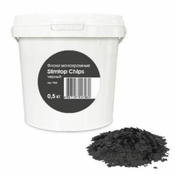 Флоки монохромные Slimtop Chips черный, 0,5 кг по низкой цене