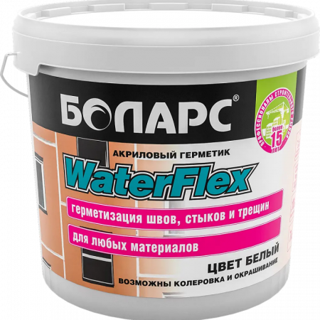 Герметик акриловый Waterflex 3 кг БОЛАРС по низкой цене