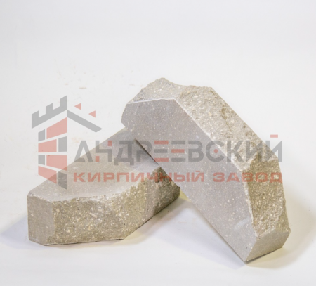 Кирпич гиперпрессованный двухугловой Скала Серый 1.4 NF Андреевский по низкой цене