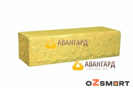 Кирпич гиперпрессованный рваный угловой желтый ДКЛТ по низкой цене