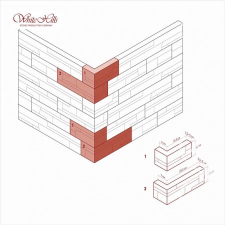 Облицовочный камень Кросс Фелл 101-10 углы White Hills по низкой цене