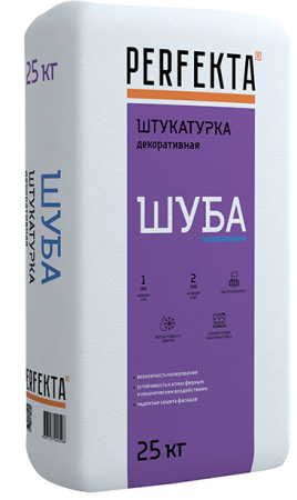 Штукатурка декоративная Perfekta ШУБА белый (1 мм) 25 кг по низкой цене