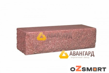 Кирпич рваный угловой гранатовый ДКЛТ по низкой цене