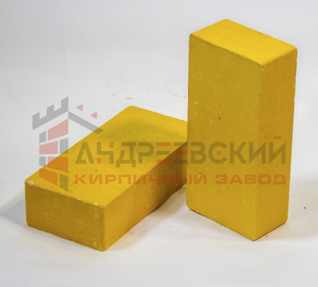 Кирпич гиперпрессованный Гладкий Желтый 1 NF Андреевский по низкой цене