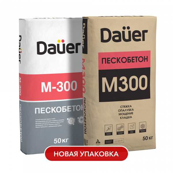 Dauer® Сухая смесь М-300 Пескобетон 50 кг по низкой цене
