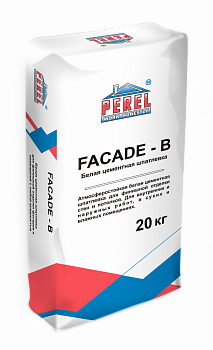 0652 Facade-b Белая Шпаклевка цементная PEREL, 20 кг с доставкой от официального дилера завода