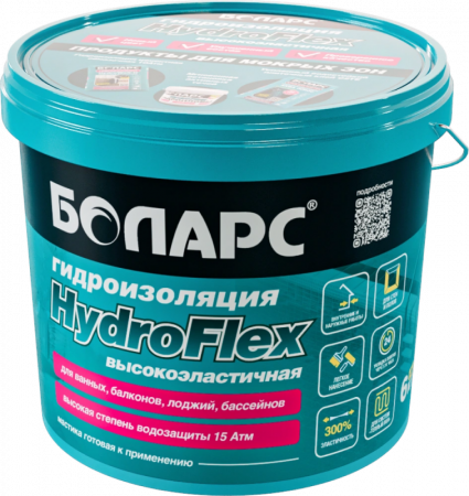 Гидроизоляция Hydroflex 1,2 кг БОЛАРС по низкой цене
