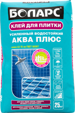 Клей для плитки АКВА ПЛЮС Боларс по низкой цене