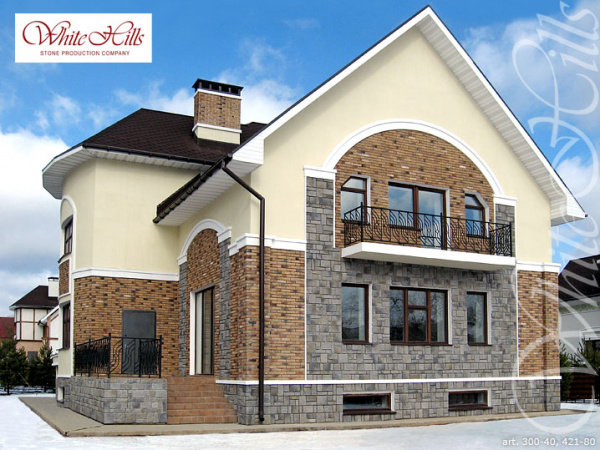 Искусственный декоративный камень Девон 421-80 углы White Hills по низкой цене