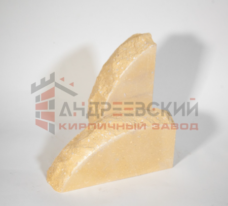 Кирпич гиперпрессованный полукруг Скала Лимон 1.4 NF Андреевский по низкой цене