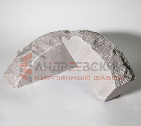 Кирпич гиперпрессованный Скала полукруг Серый 1 NF Андреевский по низкой цене